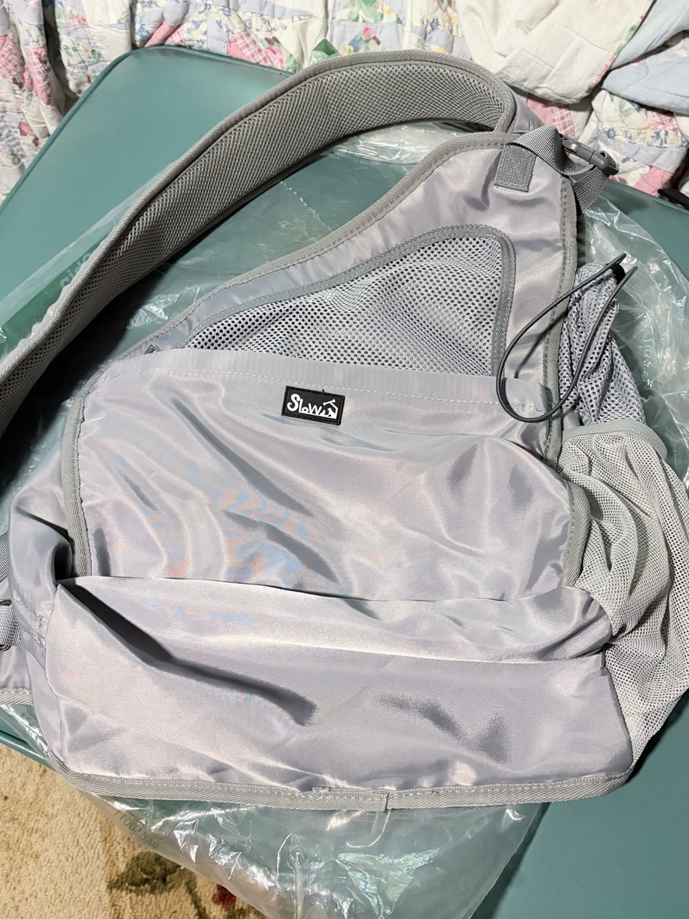 Pet Sling Bag in light grey - NEW